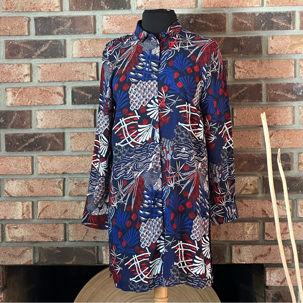 H&M Print Button Front Shirt
